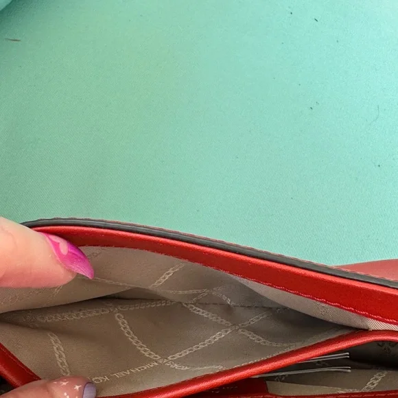 Michael Kors Red Shoulder Bag - Picture 10 of 16